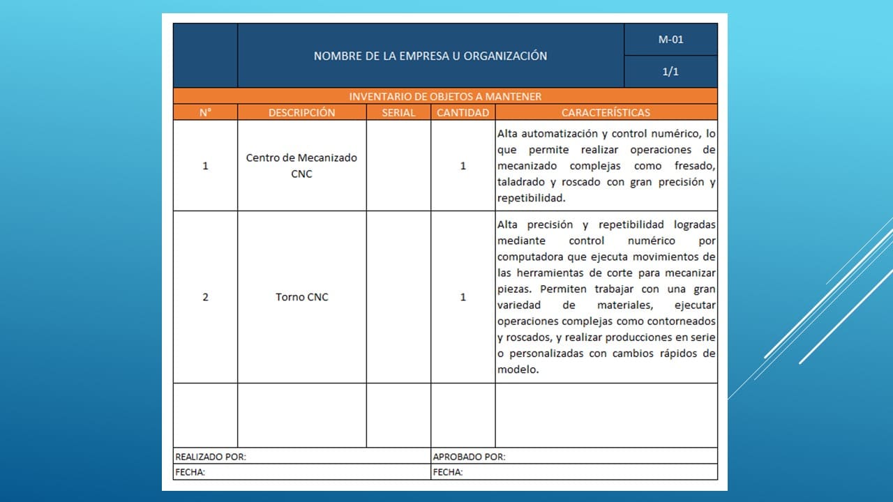 Sistema de Información (Formatos para Plan de Mantenimiento adaptables) - Imagen 2
